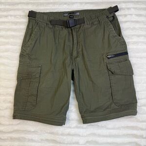 BC Clothing Men’s Expedition Cargo Shorts – S × 30 – Belted Hiking Trail Outdoor